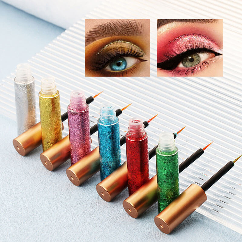 16 color glitter eyeliner shiny waterproof long lasting private label