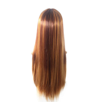 Fashion wigs long straight hair women long bangs wig set 26 inch