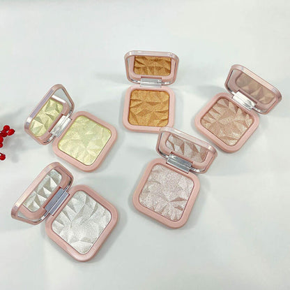 12 color pressed highlighter powder shiny high pigmented