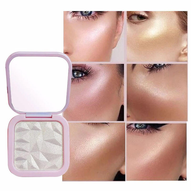 12 color pressed highlighter powder shiny high pigmented