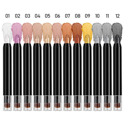 12 color highlighter pen with brush contour cream high pigmented