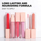 24 color nude lip gloss high pigment not dry long lasting pink tube