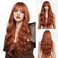 5 color long wigs long wave hair gradient sexy woman 26 inch