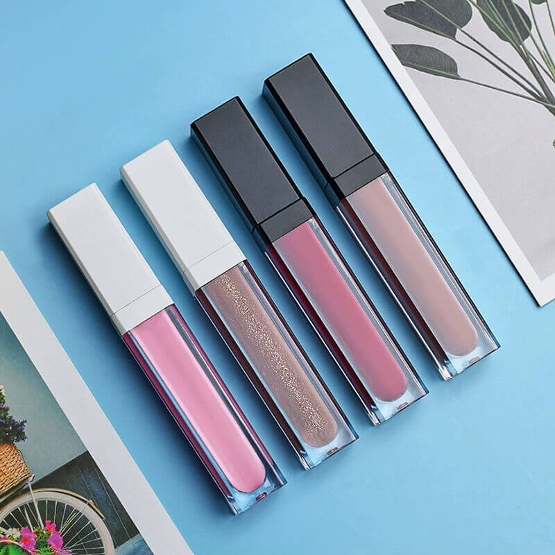 39 color nude lip gloss high pigmented vegan long lasting black tube (color 34-39)