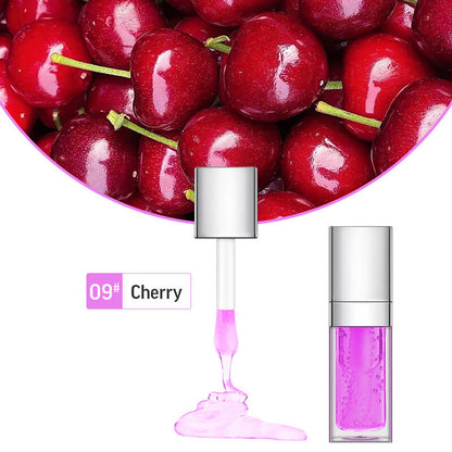 34 colors lip oil fruit lip gloss lip plumping oil silver-plated tube (color 01-30)