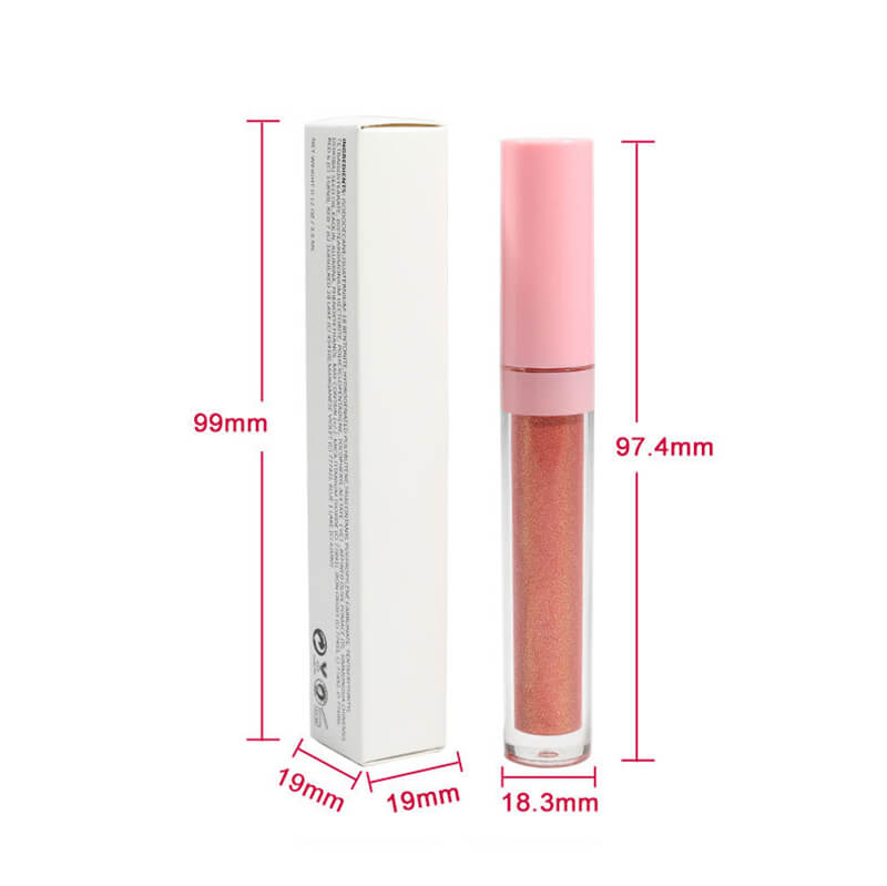 49 color lip gloss high pigmented nude shimmer pink tube (color 01-30)