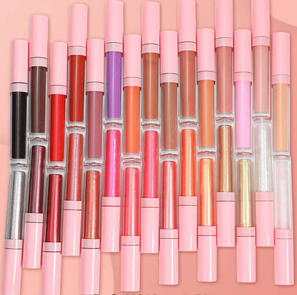 49 color lip gloss high pigmented nude shimmer pink tube (color 01-30)