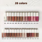 28 color lip gloss lip glaze high pigmented moisturizing short fat tube