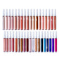 64 colors lip gloss high pigmented nude shiny white tube (Color 01-32)