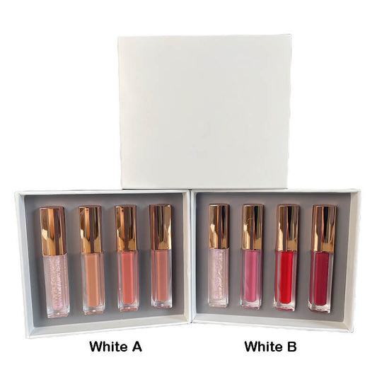 1 pcs lipgloss & 3 pcs matte liquid lipstick set waterproof long lasting