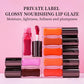 22 color lip gloss lip glaze non-stick high pigmented square tube