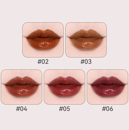 6 colors lip gloss lip glaze bullet nude vegan high pigmented