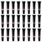 24 color lip gloss lip glaze long lasting high pigmented squeeze tube 15ml