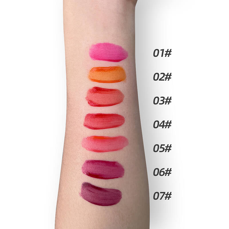 7 color lip gloss jelly blush liquid eyeshadow 3 in 1 long lasting