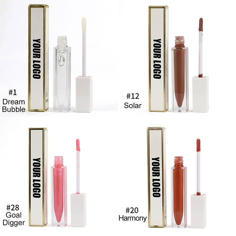 40 color lip gloss nude shimmer lip glaze long lasting high pigmented (Color 31-40)