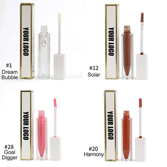 40 color lip gloss nude shimmer lip glaze long lasting high pigmented (Color 31-40)