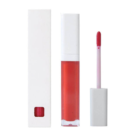 52 color lip gloss nude shimmer high pigmented white tube (Color 01-30)