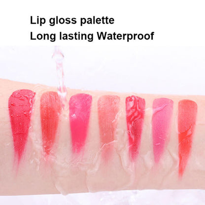 Paleta de brillo de labios de 15 colores Hidratante Alto pigmento