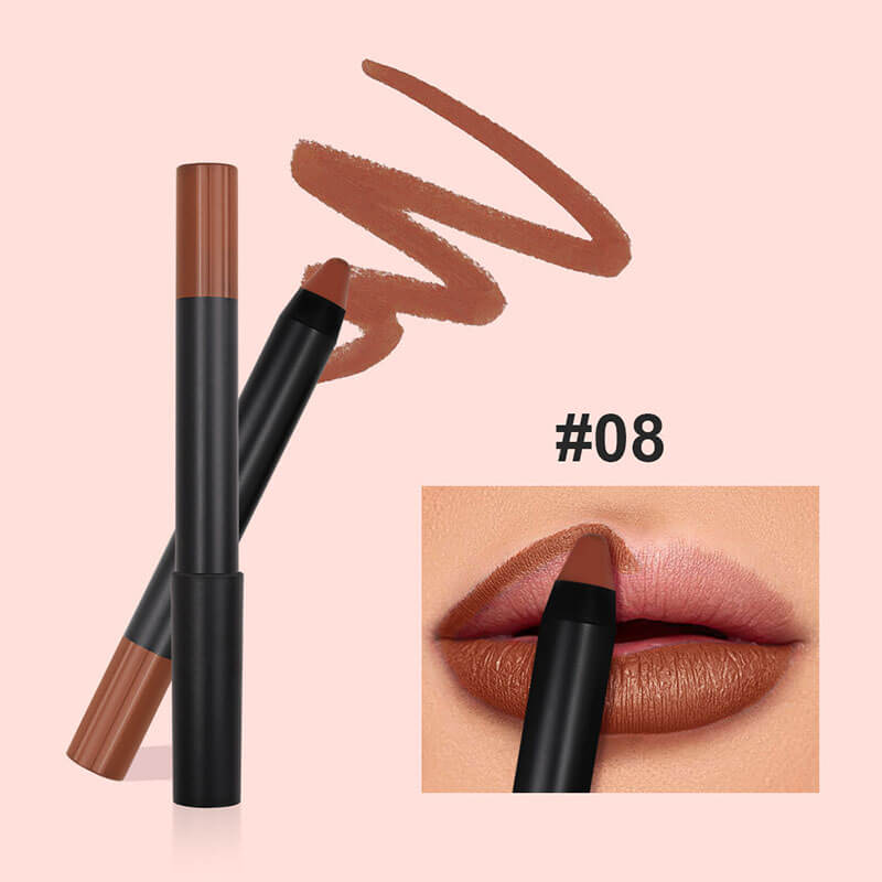 9 color matte lip liner with sharpener lipstick pencil waterproof long lasting