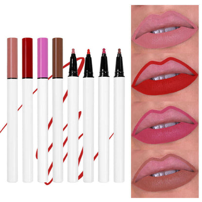 4 color liquid lip liner matte velvet waterproof long-lasting high pigmented