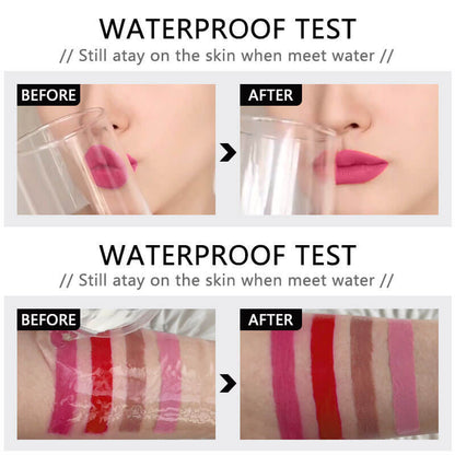 4 color liquid lip liner matte velvet waterproof long-lasting high pigmented