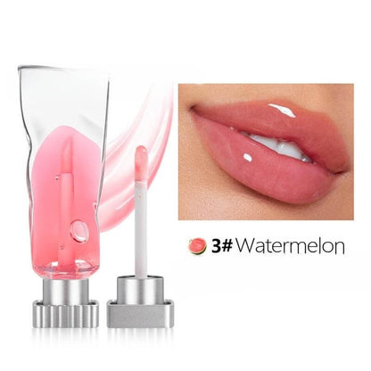 10 color lip oil natural fruit clear lipgloss lip plumping