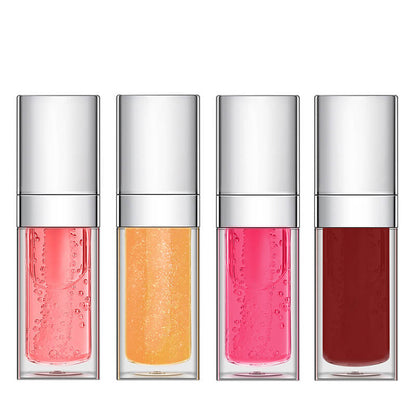 34 colors lip oil fruit lip gloss lip plumping oil silver-plated tube (color 31-34)