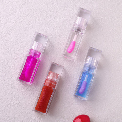 7 color lip oil clear lip gloss fruit lip plumping oil temperature changing