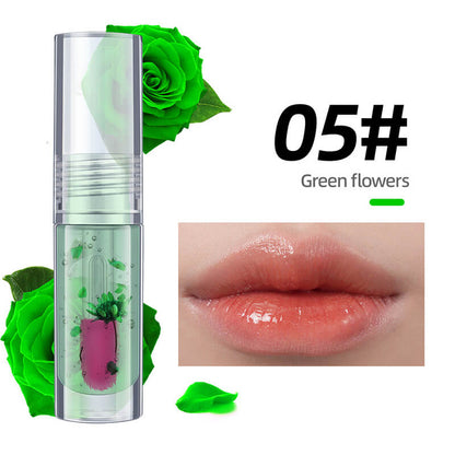 5 color lip oil magic color-changing lip gloss daisy flower Valentine's Day