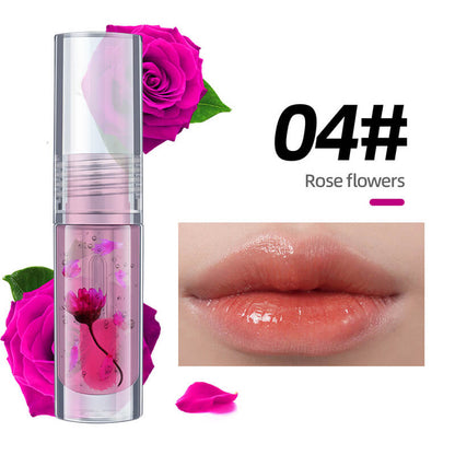 5 color lip oil magic color-changing lip gloss daisy flower Valentine's Day