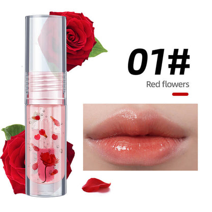 5 color lip oil magic color-changing lip gloss daisy flower Valentine's Day