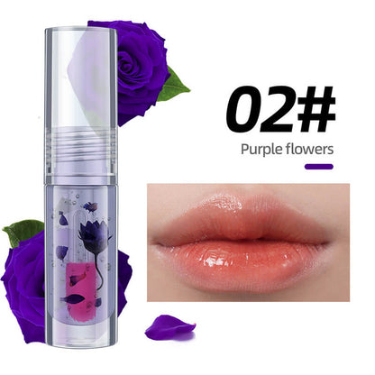 5 color lip oil magic color-changing lip gloss daisy flower Valentine's Day