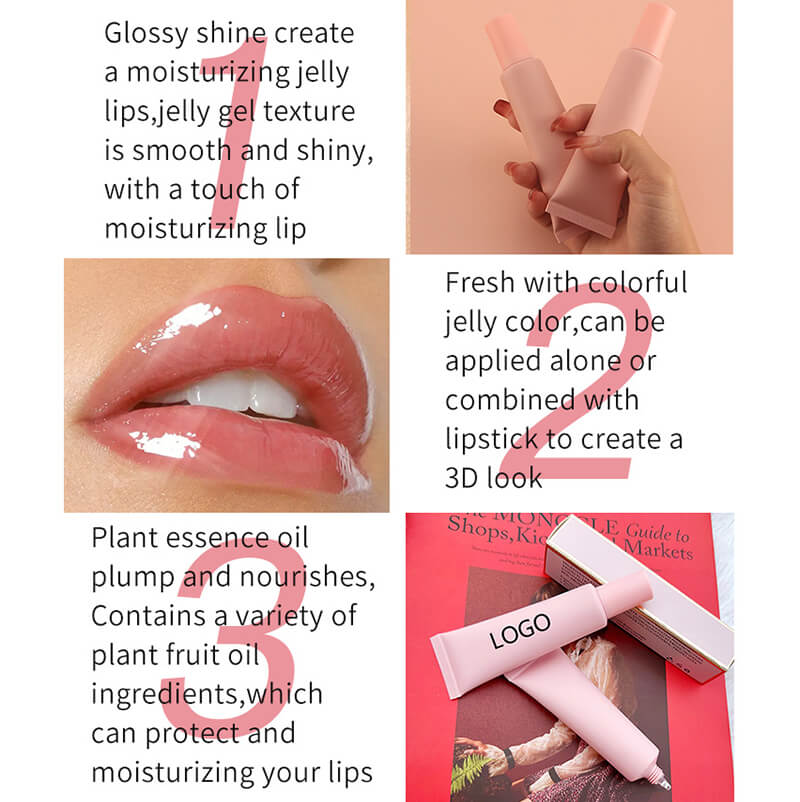 Clear lip serum lip gloss lip plumping oil lipstick base moisturizing 30ml