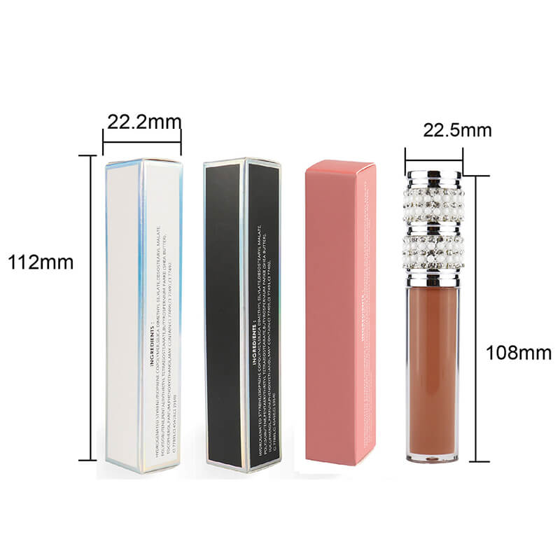 40 color matte liquid lipstick non-stick long lasting silver tube (Color 01-30)