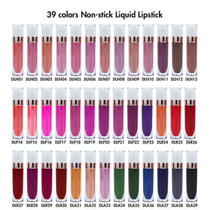 39 color 12 hours long lasting matte liquid lipstick waterproof (color 21-39)