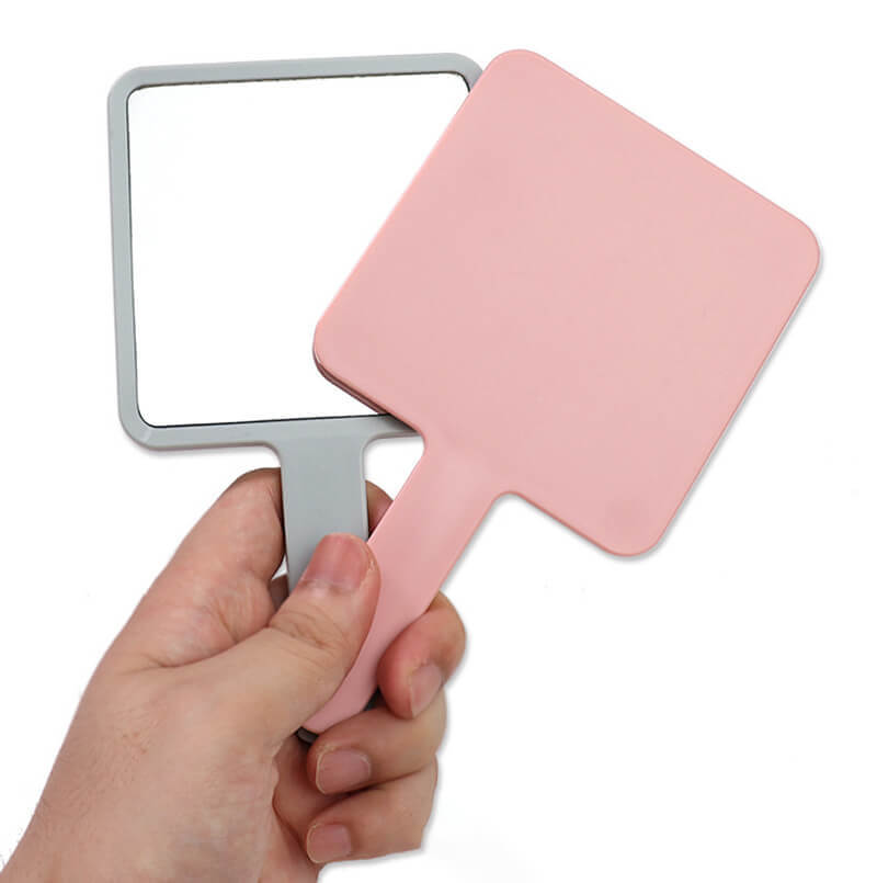 6 color makeup mirror suqare shape portable handheld gift mirrors