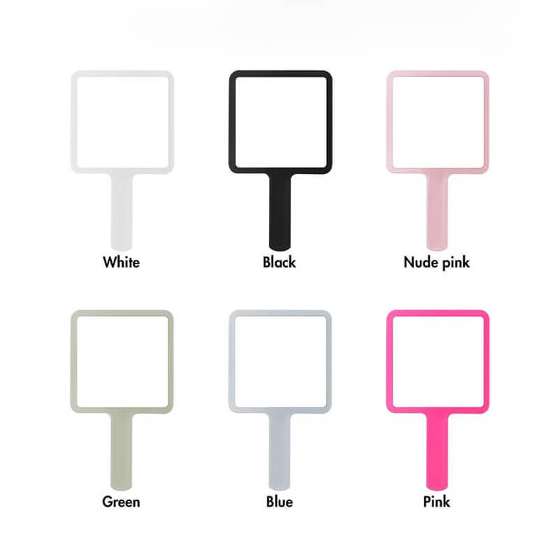 6 color makeup mirror suqare shape portable handheld gift mirrors