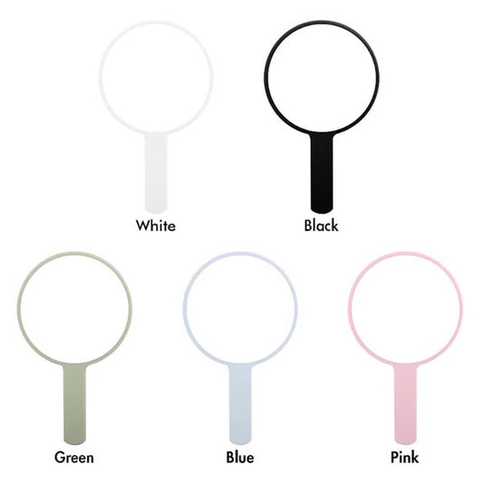 5 color makeup mirror round shape dressing portable handheld mirrors