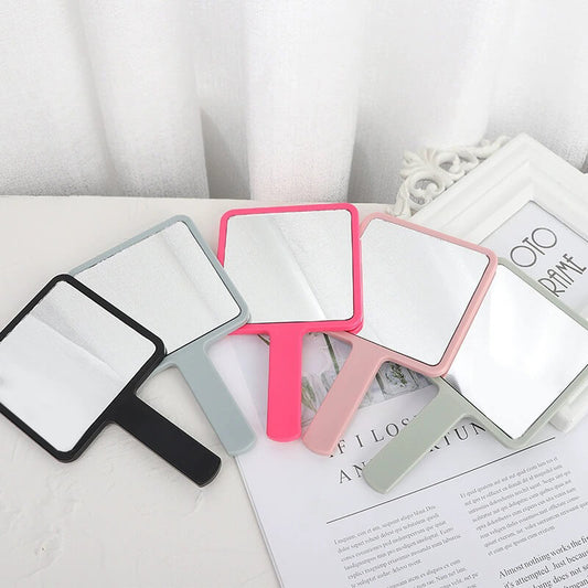 6 color makeup mirror suqare shape portable handheld gift mirrors