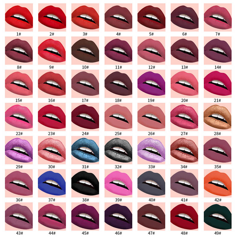 85 color liquid lipstick matte waterproof gradient tube (Color 31-60)