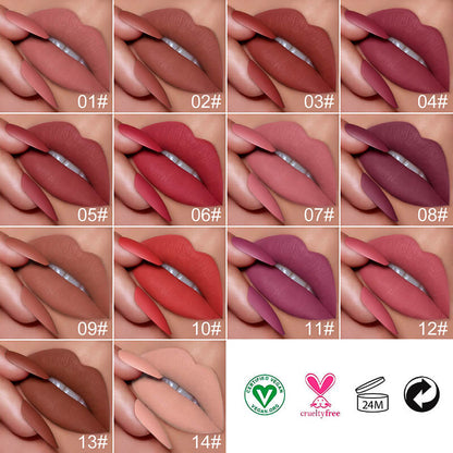 11 bottles & 14 colors DIY lipstick matte creamy waterproof long lasting