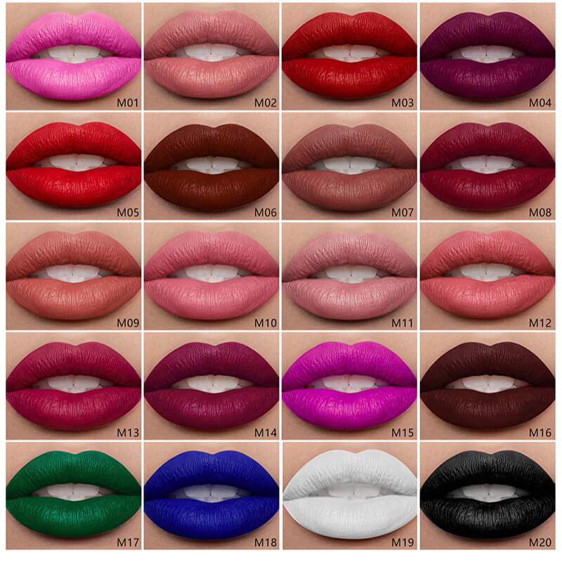 20 color liquid lipstick matte not stick long lasting waterproof