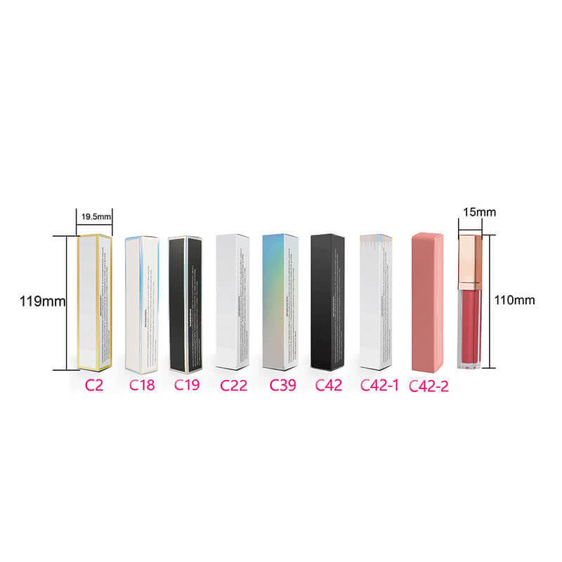 40 color matte liquid lipstick non-stick long lasting vegan gold tube (Color 31-40)