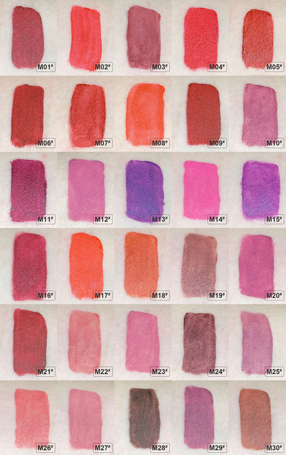 55 color matte lipstick liquid waterproof long lasting (color 33-55)