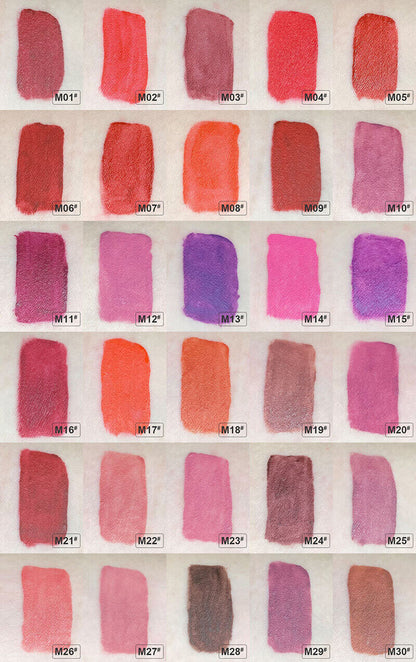 Lápiz labial líquido de 40 colores mate de larga duración