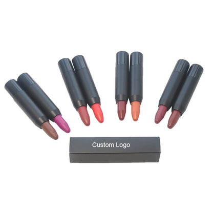 12 color crayon lipstick matte velvet moisturizing long-lasting