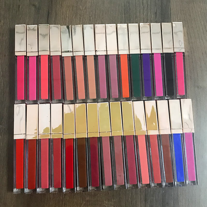 Tubo de degradado mate de lápiz labial líquido de 49 colores