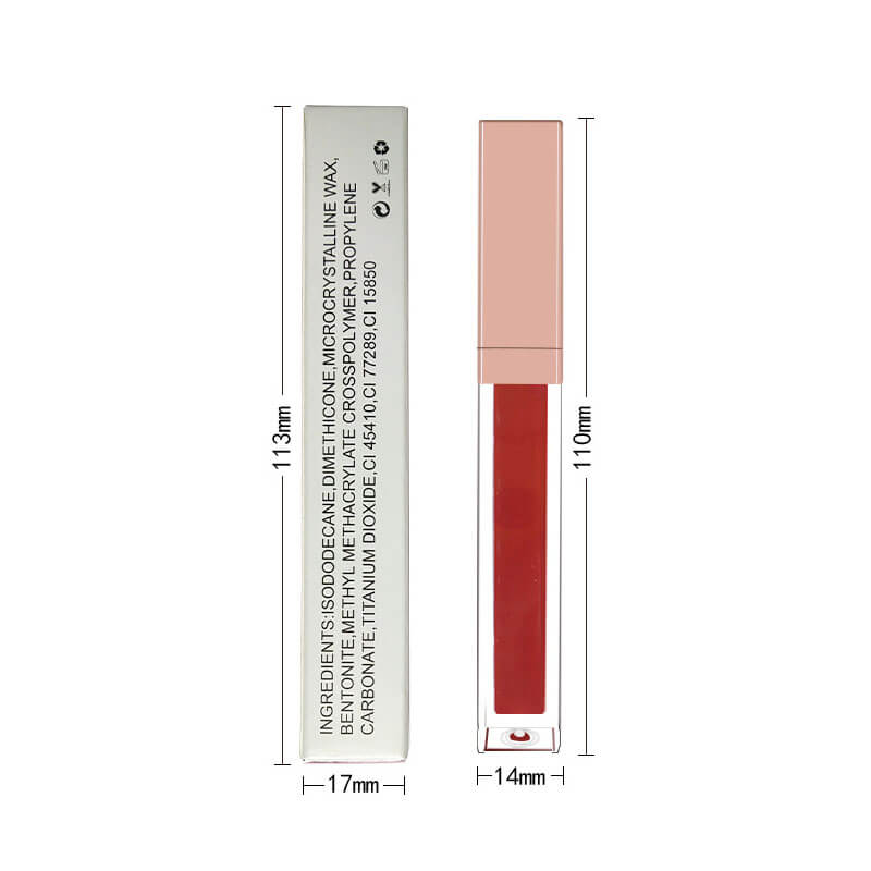 Tubo de degradado mate de lápiz labial líquido de 49 colores