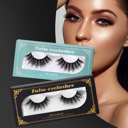 Mink eyelashes silk eyelash 3d lash handmade extension curl natural