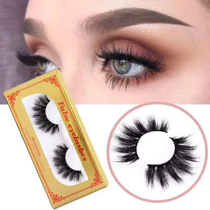 Mink eyelashes silk eyelash 3d lash handmade extension curl natural